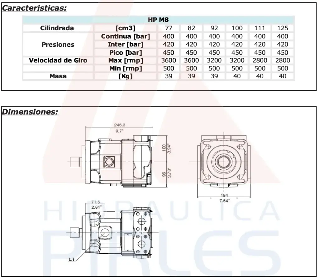 Motores Fijos ByP HPM8