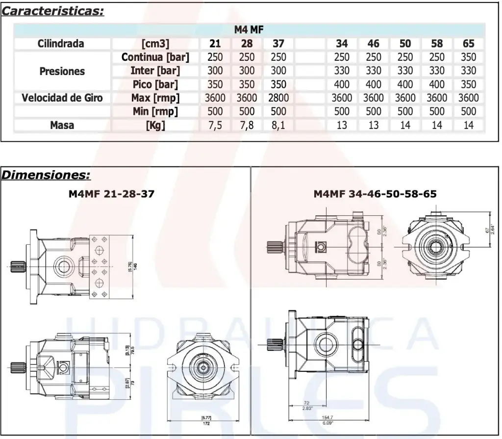 Motores Fijos ByP M4MF