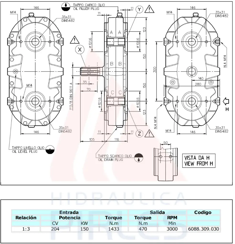  Multiplicador BR4 6088.309.030