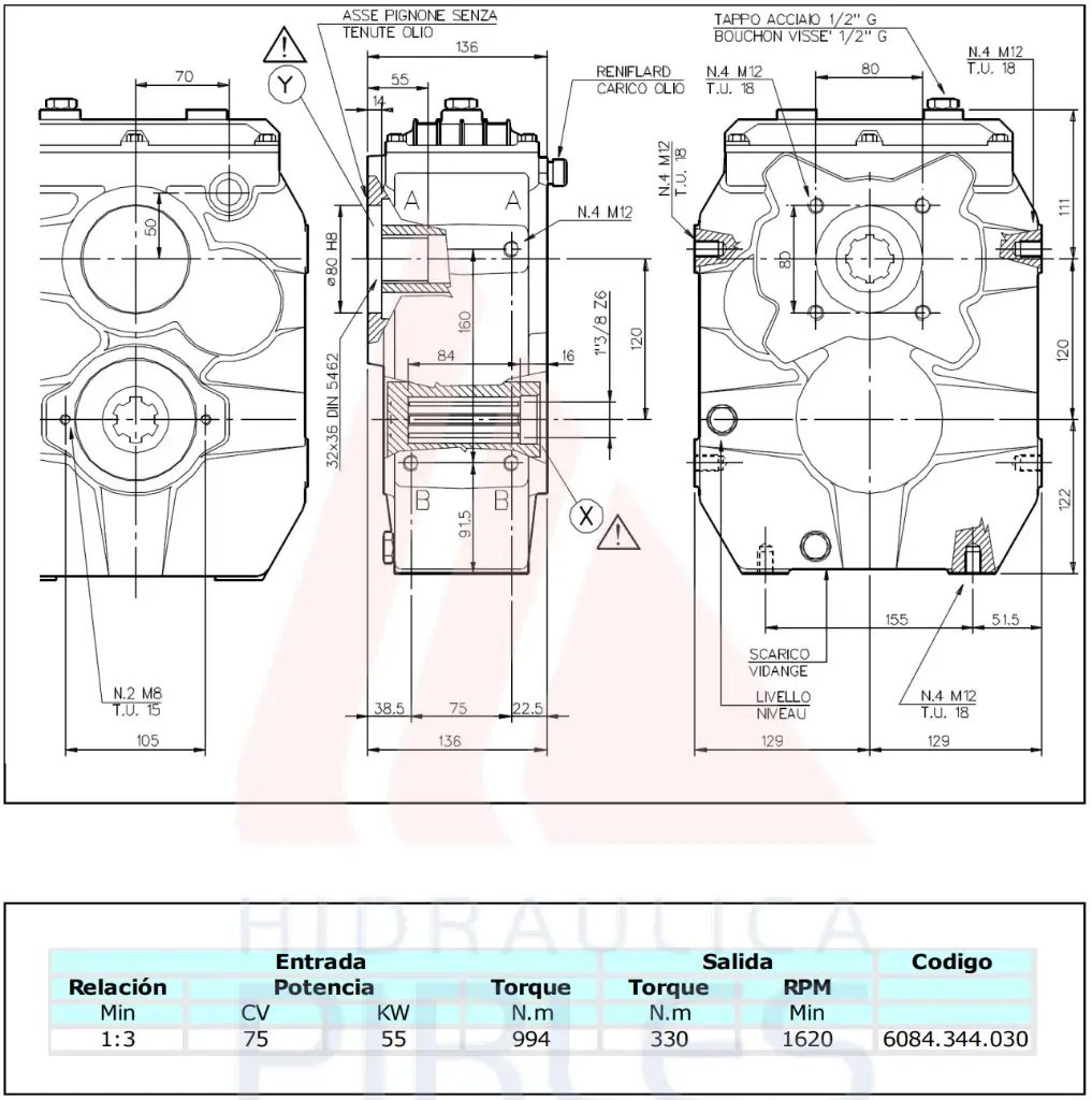 Multiplicador M9 6084.344.030