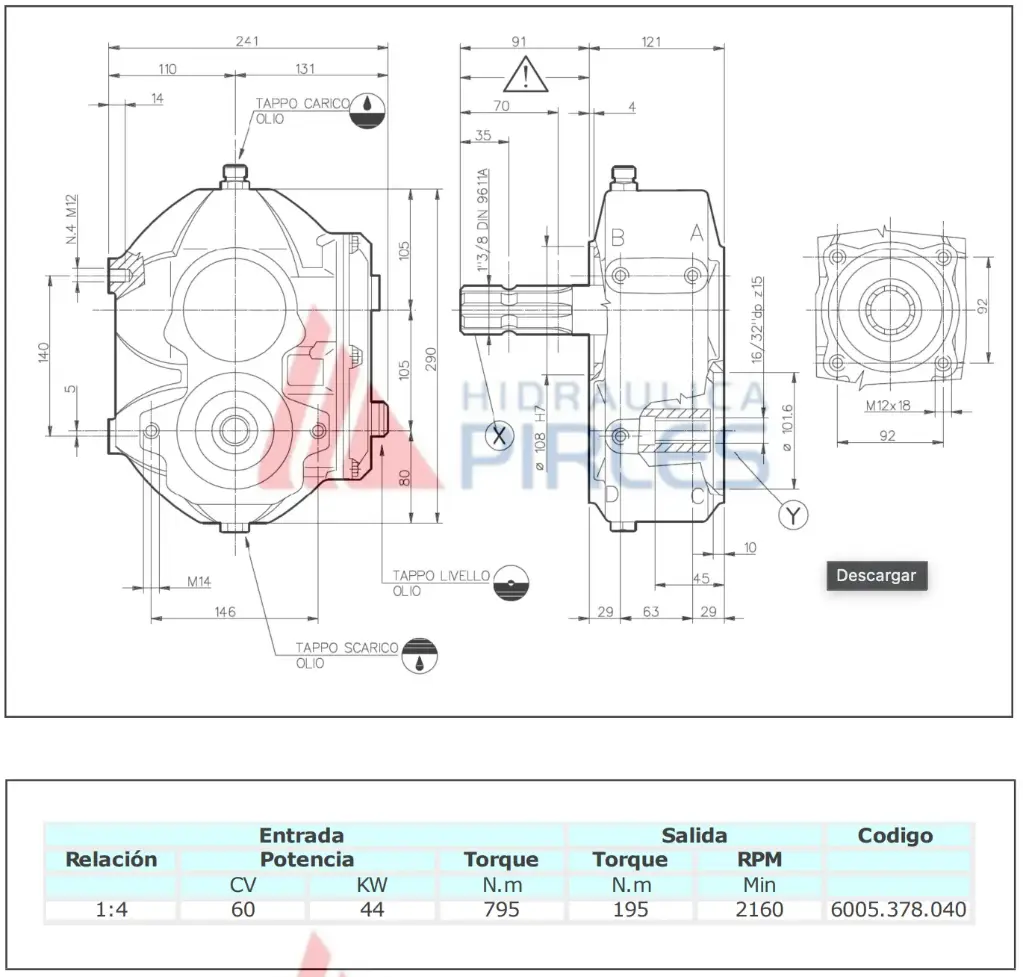 Multiplicador M7 6005.401.040